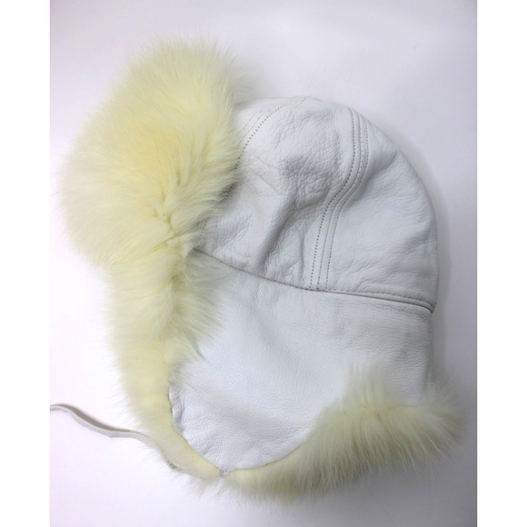 Mitchie's Matchings HAT Fur & Leather Shadow FOX Winter Trapper Canada Vintage - Picture 7 of 14